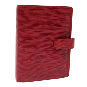 LOUIS VUITTON Epi Agenda MM Day Planner Cover Red R20047 LV Auth 51300