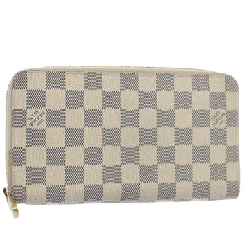 LOUIS VUITTON Damier Azur Zippy Organizer Long Wallet N60012 LV Auth 51539