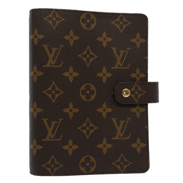 LOUIS VUITTON Monogram Agenda MM Day Planner Cover R20105 LV Auth 51583