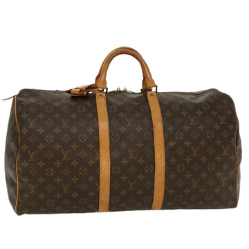 LOUIS VUITTON Monogram Keepall 55 Boston Bag M41424 LV Auth 51626