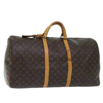 LOUIS VUITTON Monogram Keepall 60 Boston Bag M41422 LV Auth 51628