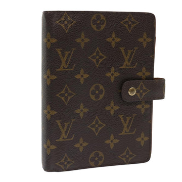 LOUIS VUITTON Monogram Agenda MM Day Planner Cover R20105 LV Auth 51713