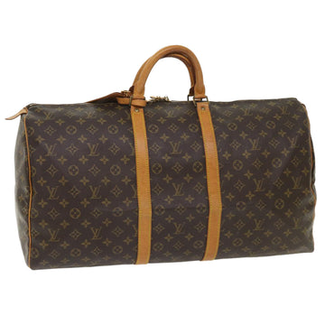 LOUIS VUITTON Monogram Keepall 55 Boston Bag M41424 LV Auth 51808