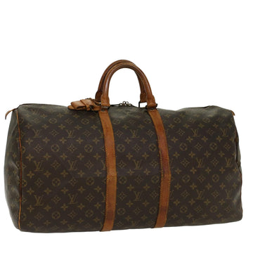 LOUIS VUITTON Monogram Keepall 55 Boston Bag M41424 LV Auth 51966