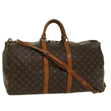 LOUIS VUITTON Monogram Keepall Bandouliere 55 Boston Bag M41414 LV Auth 51967