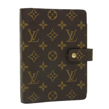 LOUIS VUITTON Monogram Agenda MM Day Planner Cover R20105 LV Auth 51977