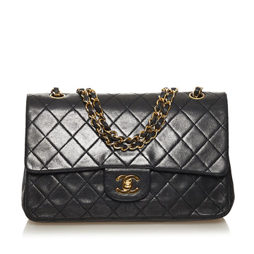 CHANEL Medium Classic Lambskin Double Flap Shoulder Bag