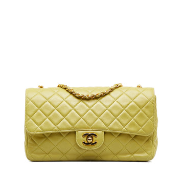 CHANEL Medium Classic Lambskin Single Flap Crossbody Bag