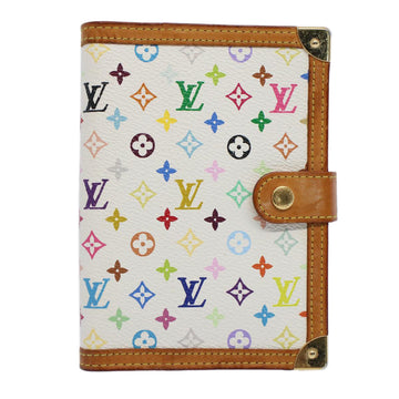 LOUIS VUITTON Multicolor Agenda PM Day Planner Cover White R21074 LV Auth 52026