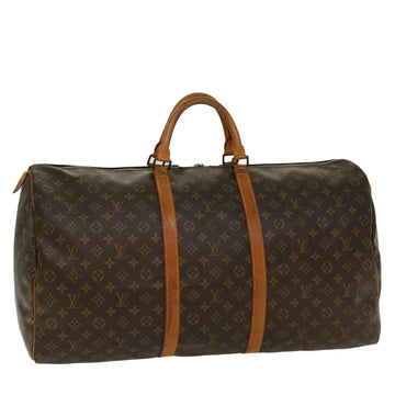 LOUIS VUITTON Monogram Keepall 60 Boston Bag M41422 LV Auth 52143