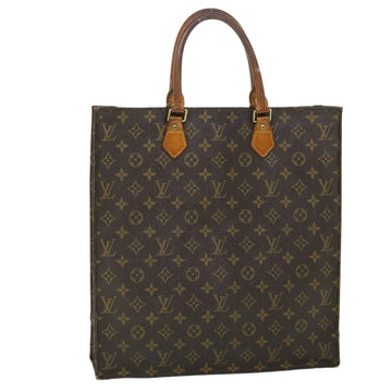 LOUIS VUITTON Monogram Sac Plat Hand Bag M51140 LV Auth 52203