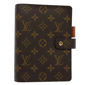 LOUIS VUITTON Monogram Agenda MM Day Planner Cover R20105 LV Auth 52549