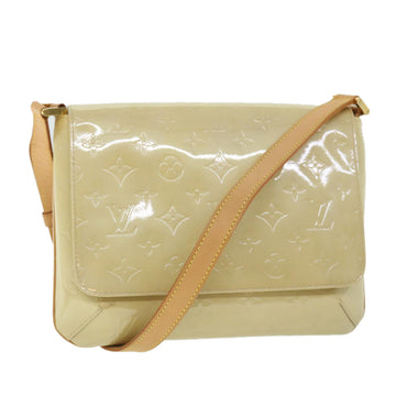 LOUIS VUITTON Monogram Vernis Thompson Street Bag Beige M91301 LV Auth 52592