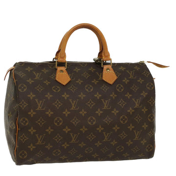 LOUIS VUITTON Monogram Speedy 35 Hand Bag M41524 LV Auth 52727