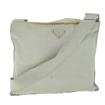 PRADA Shoulder Bag Nylon Gray Auth 52730