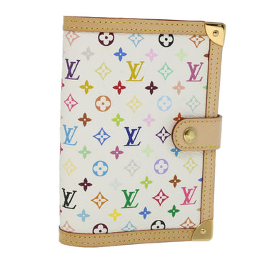 LOUIS VUITTON Multicolor Agenda PM Day Planner Cover White R21074 LV Auth 52873A