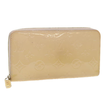 LOUIS VUITTON Monogram Vernis Zippy Wallet Rose Angelique M90076 LV Auth 52876