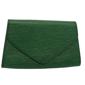 LOUIS VUITTON Epi Art Deco Clutch Bag Green M52634 LV Auth 52968