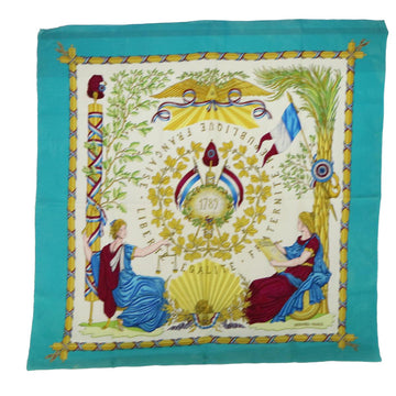 HERMES Carre 90 LIBERTE EGALITE FRATERNITE REPUBLIQUE FRANCAISE Scarf Auth 53284