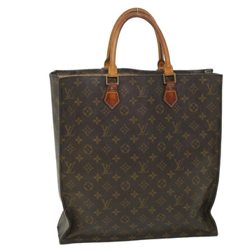 LOUIS VUITTON Monogram Sac Plat Hand Bag M51140 LV Auth 53334