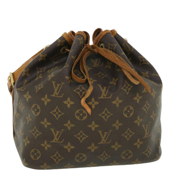 LOUIS VUITTON Monogram Petit Noe Shoulder Bag M42226 LV Auth 53336