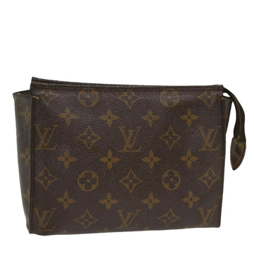 LOUIS VUITTON Monogram Poche Toilette 19 Pouch M47544 LV Auth 53363