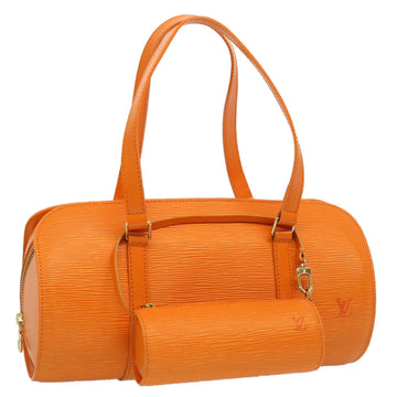 LOUIS VUITTON Epi Soufflot Hand Bag Orange Mandarin M5222H LV Auth 53545