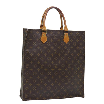 LOUIS VUITTON Monogram Sac Plat Hand Bag M51140 LV Auth 53558