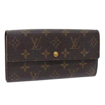 LOUIS VUITTON Monogram Portefeuille Sarah Long Wallet M61734 LV Auth 53799