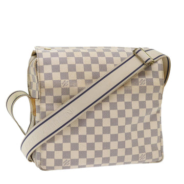 LOUIS VUITTON Damier Azur Naviglio Shoulder Bag N51189 LV Auth 53834