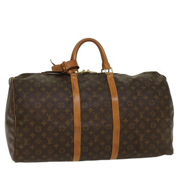 LOUIS VUITTON Monogram Keepall 55 Boston Bag M41424 LV Auth 53981