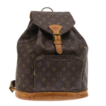 LOUIS VUITTON Monogram Montsouris GM Backpack M51135 LV Auth 54000