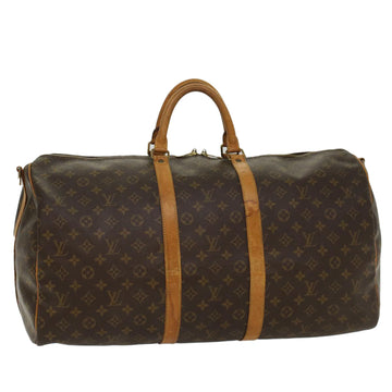 LOUIS VUITTON Monogram Keepall Bandouliere 55 Boston Bag M41414 LV Auth 54274