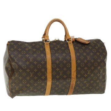 LOUIS VUITTON Monogram Keepall 55 Boston Bag M41424 LV Auth 54277