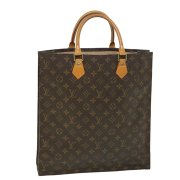 LOUIS VUITTON Monogram Sac Plat Hand Bag M51140 LV Auth 54287