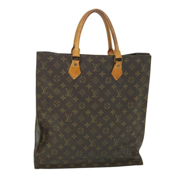 LOUIS VUITTON Monogram Sac Plat Hand Bag M51140 LV Auth 54288