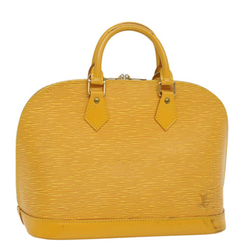 LOUIS VUITTON Epi Alma Hand Bag Tassili Yellow M52149 LV Auth 54590