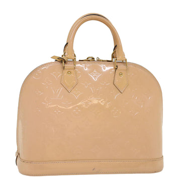 LOUIS VUITTON Monogram Vernis Alma PM Hand Bag Rose Valerine M50412 Auth 54640