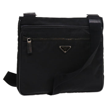 PRADA Shoulder Bag Nylon Black Auth 54765