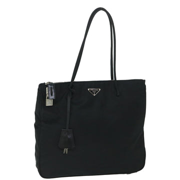 PRADA Tote Bag Nylon Black Auth 54818