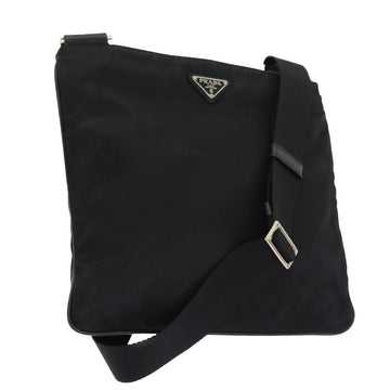 PRADA Shoulder Bag Nylon Black Auth 54918