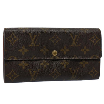 LOUIS VUITTON Monogram Portefeuille Sarah Long Wallet M60531 LV Auth 55035