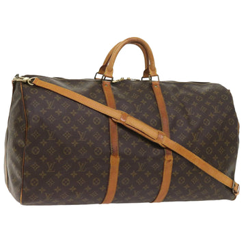 LOUIS VUITTON Monogram Keepall Bandouliere 60 Boston Bag M41412 LV Auth 55086