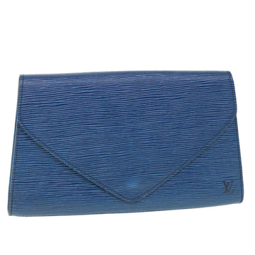 LOUIS VUITTON Epi Art Deco Clutch Bag Blue M52635 LV Auth 55154