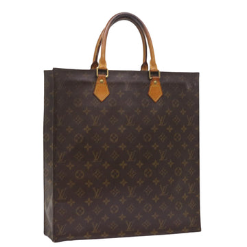 LOUIS VUITTON Monogram Sac Plat Hand Bag M51140 LV Auth 55183