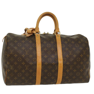 LOUIS VUITTON Monogram Keepall 45 Boston Bag M41428 LV Auth 55196