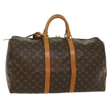 LOUIS VUITTON Monogram Keepall 50 Boston Bag M41426 LV Auth 55216