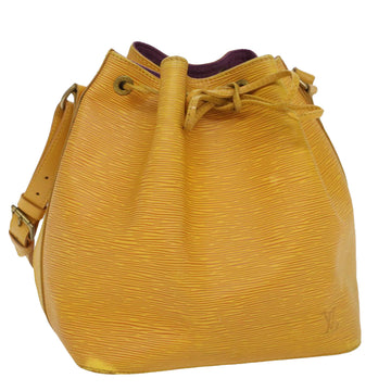 LOUIS VUITTON Epi Petit Noe Shoulder Bag Tassili Yellow M44109 LV Auth 55242