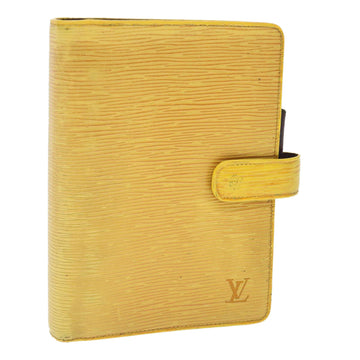 LOUIS VUITTON Epi Agenda MM Day Planner Cover Yellow R20049 LV Auth 55260