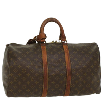 LOUIS VUITTON Monogram Keepall 45 Boston Bag M41428 LV Auth 55342